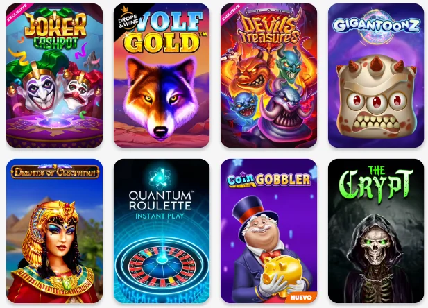 Juegos del casino en línea Cazimbo